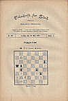 TIDSKRIFT FR SCHACK / 1895 vol 1, no 20