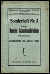 KAGANS NEUESTE SCHACH-NACHRICHTEN / 1924 Sonderheft 3