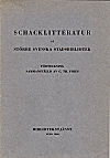 FRIES / SCHACKLITTERATUR p strre svenska stadsbibliotek, 14 p, paper