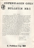 1984 - DANSK BULLETIN / KBENHAVN  
OPEN    1. BARCZAY